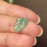 3.25 cts Icy A-Grade Natural Apple Green Jadeite Leaf No. 172875