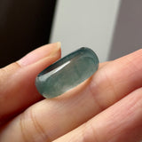 16.2mm Icy A-Grade Ocean Blue Jadeite Ring Band No. 162583