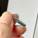 Icy A-Grade Natural Light Blue Jadeite Donut Pendant No.172867