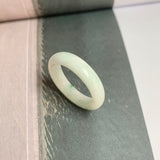 17.3mm A-Grade Natural Light Green Jadeite Ring Band No: 161873