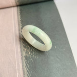 17.3mm A-Grade Natural Light Green Jadeite Ring Band No: 161873