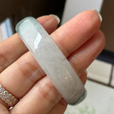 52.4mm A-Grade Floral Jadeite Modern Round Bangle No.152167