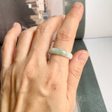 17.5mm A-Grade Natural Tri-Colour Jadeite Ring Band No: 161451
