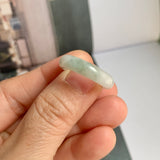 17.5mm A-Grade Natural Tri-Colour Jadeite Ring Band No: 161451