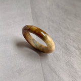 17.7mm A-Grade Natural Brown Jadeite Ring Band No: 161838