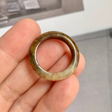 17.7mm A-Grade Natural Brown Jadeite Ring Band No: 161838