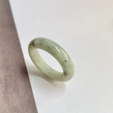 18.7mm A-Grade Natural Green Jadeite Ring Band No: 161626