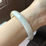 54.5mm A-Grade Natural Tri-Colour Jadeite Bold Traditional Round Bangle No. 151034