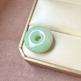 A-Grade Natural Moss On Snow Jadeite Donut No. 172576