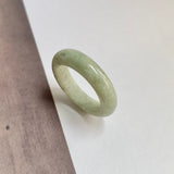 18.8mm A-Grade Natural Green Jadeite Ring Band No. 161732