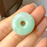 A-Grade Natural Moss On Snow Jadeite Donut No. 172576