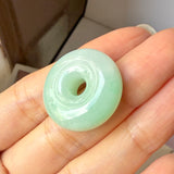 A-Grade Natural Moss On Snow Jadeite Donut No. 172576
