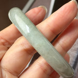 54.7mm A-Grade Natural Earthy Tone Jadeite Bold Traditional Round Bangle No. 151111