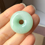A-Grade Natural Moss On Snow Jadeite Donut No. 172576