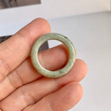 18.8mm A-Grade Natural Green Jadeite Ring Band No. 161732