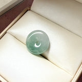 A-Grade Natural Bluish Green Jadeite Donut No. 172580