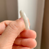 21.6mm A-Grade Natural White Jadeite Ring Band No. 161697