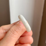 21.7mm A-Grade Natural White Jadeite Ring Band No. 161698