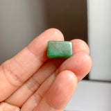 A-Grade Natural Green Jadeite Rectangle Barrel No. 172794