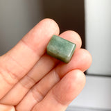 A-Grade Natural Green Jadeite Rectangle Barrel No. 172794