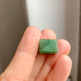 A-Grade Natural Green Jadeite Rectangle Barrel No. 172795