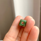 A-Grade Natural Green Jadeite Rectangle Barrel No. 172795