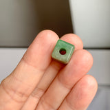 A-Grade Natural Green Jadeite Rectangle Barrel No. 172796