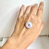 A-Grade Natural Lavender Jadeite Donut No.172798