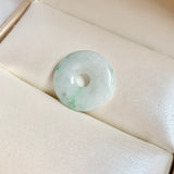 A-Grade Natural Moss On Snow Jadeite Donut No.172799