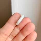 A-Grade Natural Moss On Snow Jadeite Donut No.172799