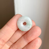 A-Grade Natural Moss On Snow Jadeite Donut No.172799