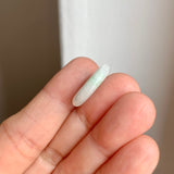 A-Grade Natural Moss On Snow Jadeite Donut No.172799