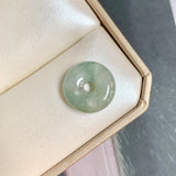 A-Grade Natural Light Green Jadeite Donut No.172801