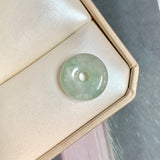 A-Grade Natural Light Green Jadeite Donut No.172801