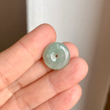 A-Grade Natural Light Green Jadeite Donut No.172802