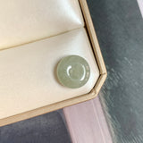 A-Grade Natural Light Yellowish Green Jadeite Donut No.172803