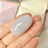A-Grade Natural Lavender Green Jadeite Barrel No. 172586