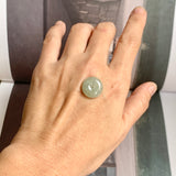 A-Grade Natural Light Yellowish Green Jadeite Donut No.172803