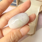 A-Grade Natural Lavender Green Jadeite Barrel No. 172586