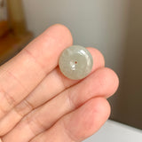 A-Grade Natural Light Yellowish Green Jadeite Donut No.172803