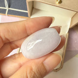 A-Grade Natural Lavender Green Jadeite Barrel No. 172586