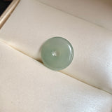 A-Grade Natural Yellowish Green Jadeite Donut No.172805