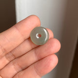 A-Grade Natural Yellowish Green Jadeite Donut No.172805