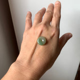 A-Grade Natural Yellow Green Jadeite Donut No.172806