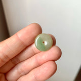 A-Grade Natural Yellow Green Jadeite Donut No.172806