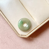 A-Grade Natural Dark Greenish Yellow Jadeite Donut No.172807