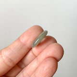 A-Grade Natural Dark Greenish Yellow Jadeite Donut No.172807