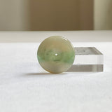 A-Grade Natural Greyish Yellow Jadeite Donut No.172808