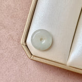 A-Grade Natural White Jadeite Donut No.172809
