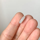 A-Grade Natural White Jadeite Donut No.172809